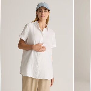 Quince Maternity Linen Top